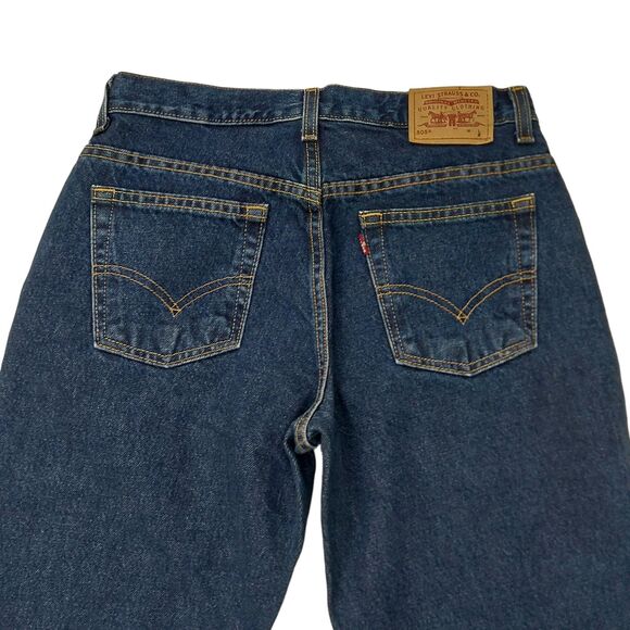Levi's 505 Jeans Womens 8/M Blue Lower Rise Straight Leg Medium Wash American - Picture 7 of 11